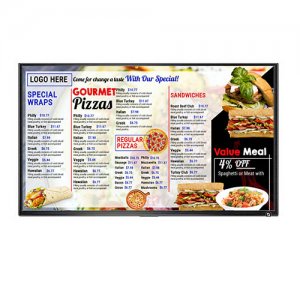 Digital Menu Example
